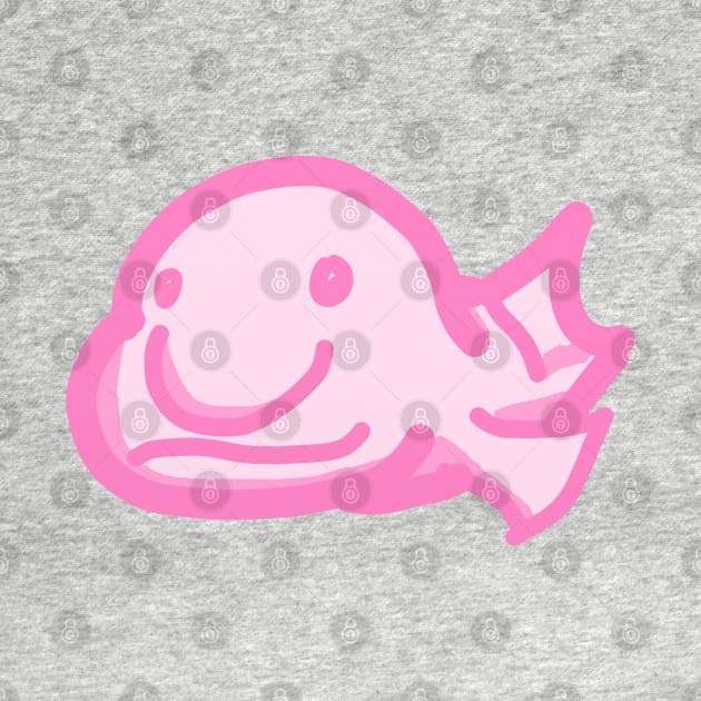 Blobfish in pink by themanyartsofknight